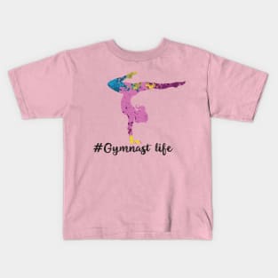 colorful gymnast life Kids T-Shirt